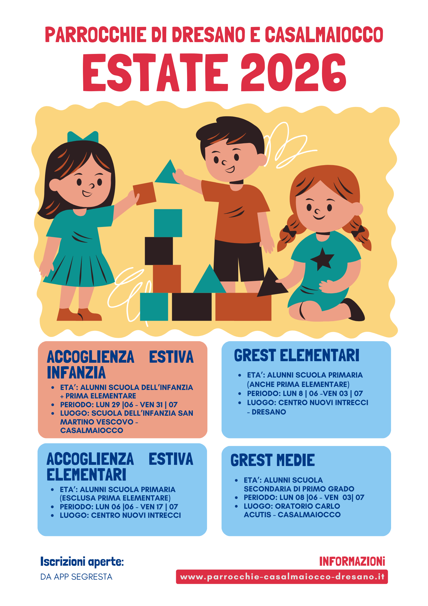 ACCOGLIENZA ESTIVA INFANZIA